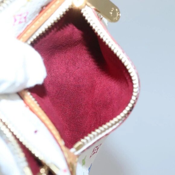 LOUIS VUITTON Monogram Multicolor Pochette MM Pouch White M60028 LV Auth 134908V - Picture 15 of 16